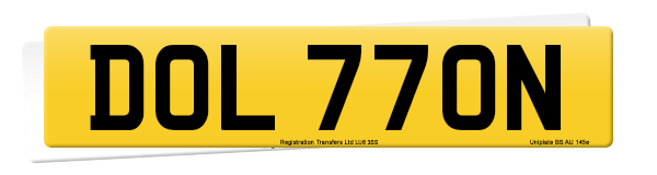 Registration number DOL 770N